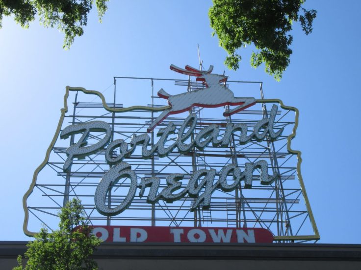 portland oregon old town sign