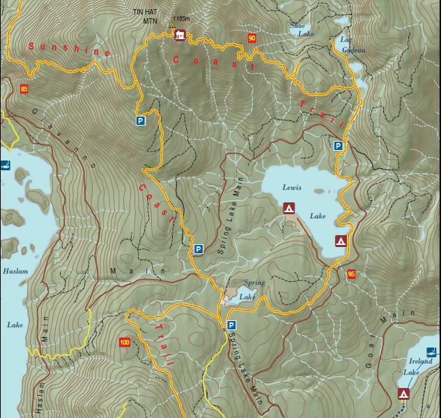 Tin Hat Mountain Map